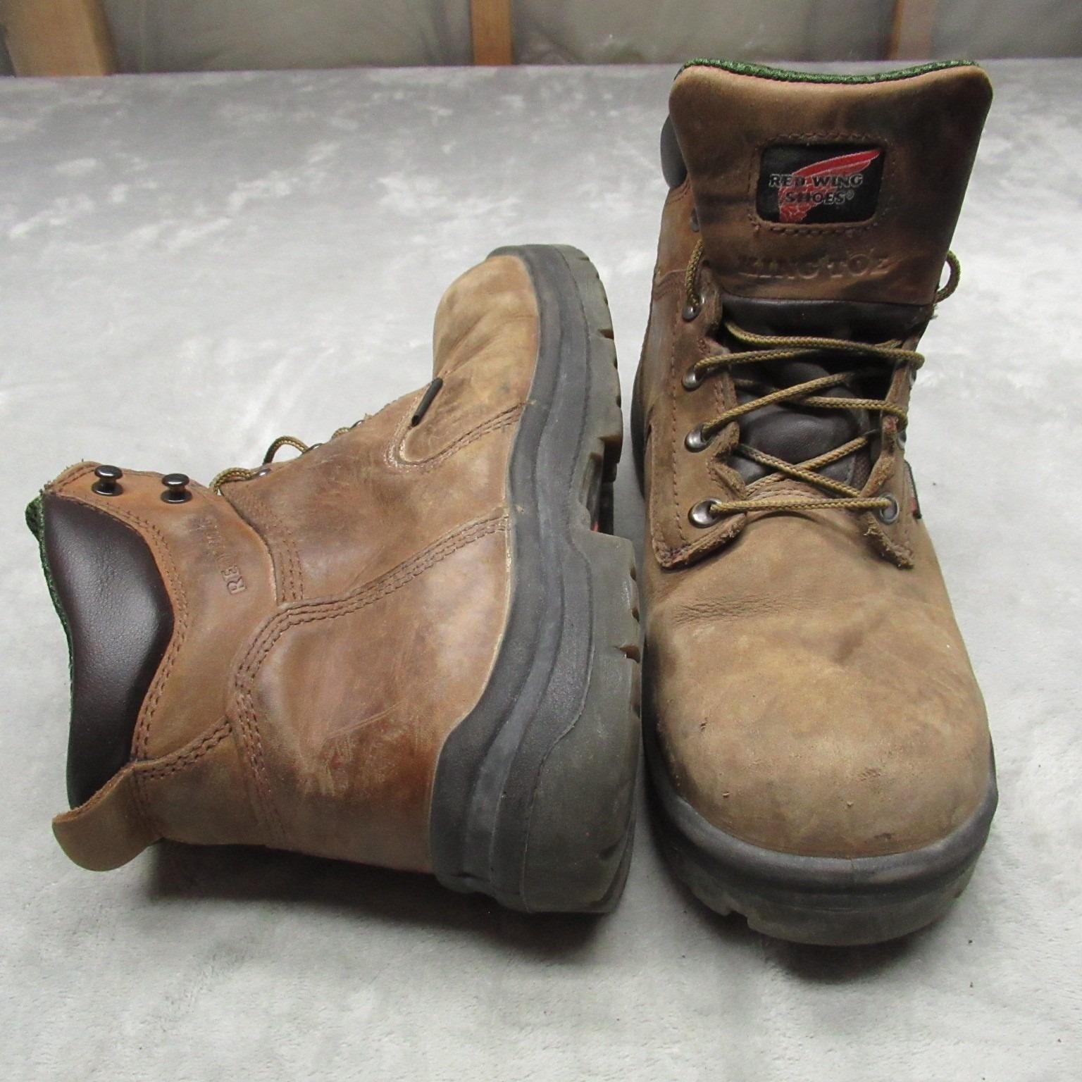 Red Wing Mens 9.5d King Toe Boots Brown Leather 435 Waterproof Eh Soft Toe Work